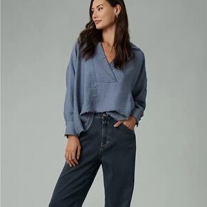 By Anthropologie blouse size XL
